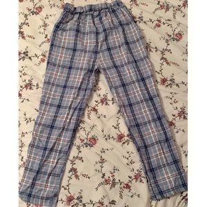 cute blue plaid pants💙